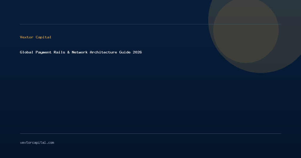 Global Payment Rails & Network Architecture Guide 2026 by Vextor Capital